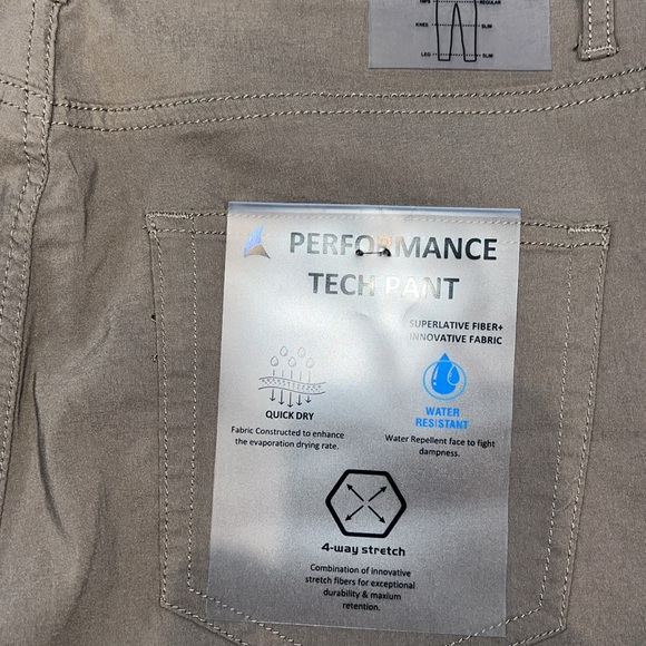Tailor Vintage performance tech pant. Size 34x32. NWT - Picture 6 of 7